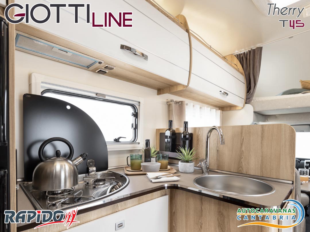 GiottiLine Therry T45 2023 en Autocaravanas Cantabria cocina
