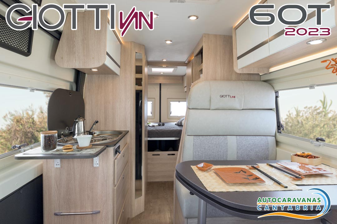 GiottiVan 60T 2023 interior Autocaravanas Cantabria