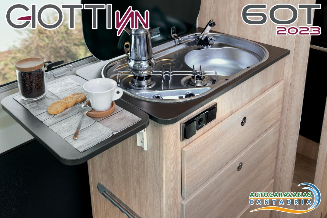 GiottiVan 60T 2023 cocina Autocaravanas Cantabria
