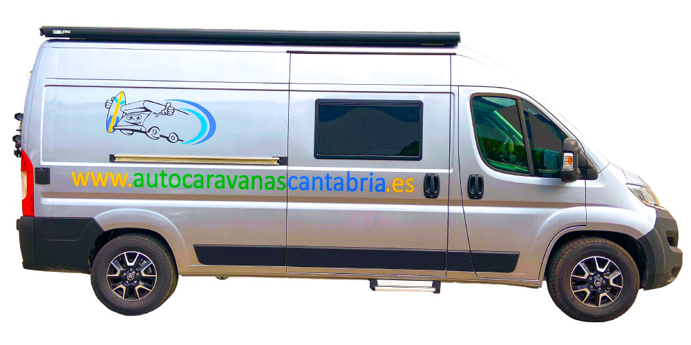 Alquilar Camper en Cantabria lateral copiloto